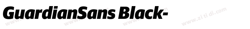 GuardianSans Black字体转换